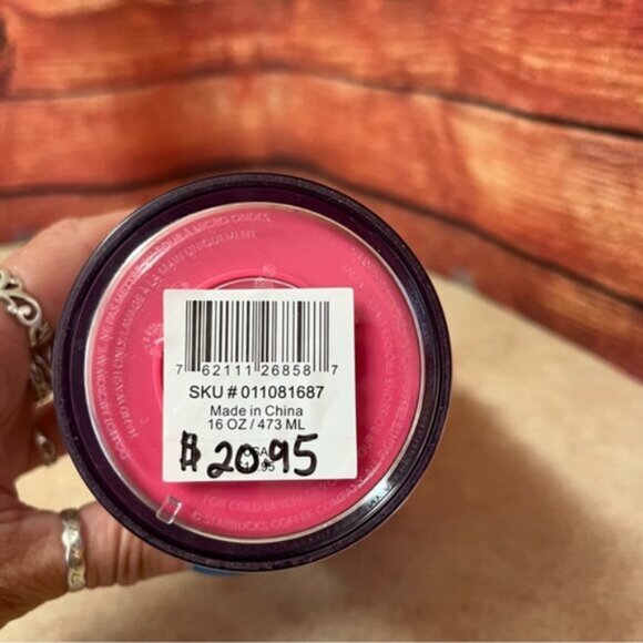 Starbucks Pink Swirl Heart Valentines Day Love Tumbler 16oz - Picture 4 of 5